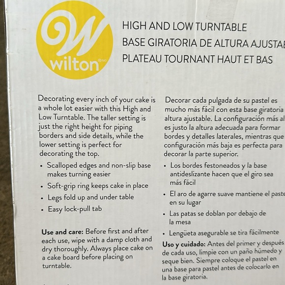 NIB Wilton high and low turntable - Picture 4 of 4